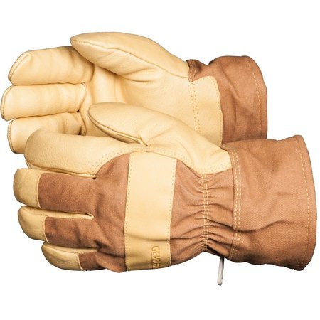 GEMPLERS Waterproof Pigskin Gloves with Safety Cuff 1938BRN LRG